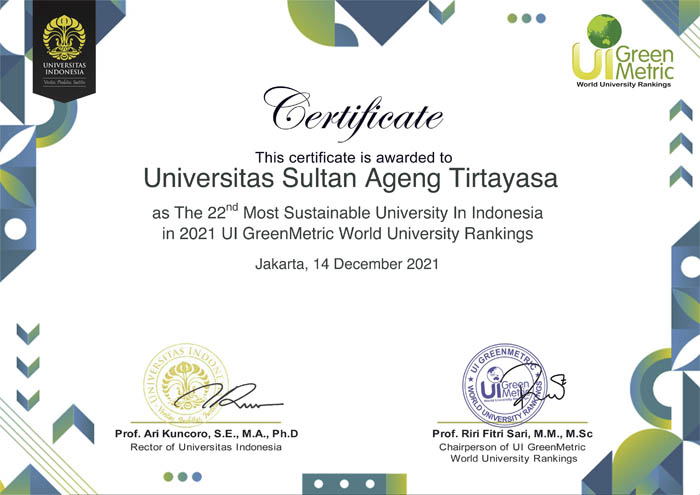 Fact File Greenmetric UI